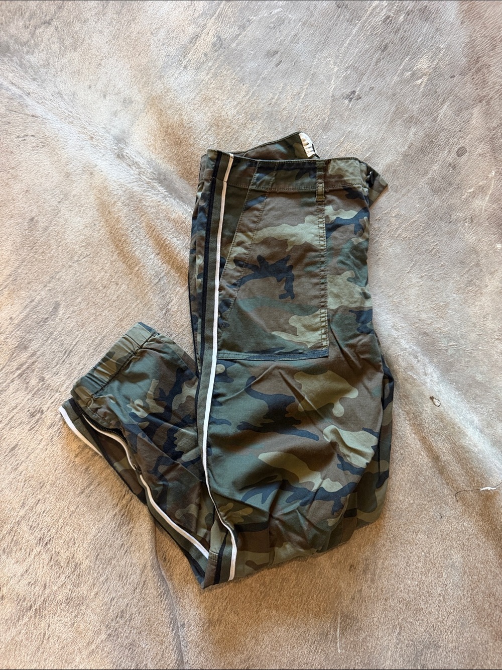 Sanctuary Camouflage Jogger Pants with Side Stripe
